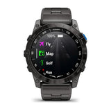 Garmin D2 Mach 1 Pro, Aviator Smartwatch with Vented Titanium Bracelet