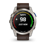 Garmin D2 Mach 1, Aviator Smartwatch with Oxford Brown Leather Band