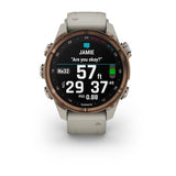 Garmin Descent Mk3i, 43 mm, Bronze PVD Titanium with French Gray Silicone Band