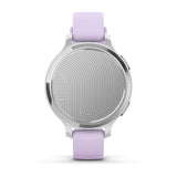 Garmin Lily 2 Active, Silver with Purple Jasmine Silicone Band