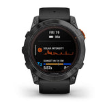 Garmin fenix 7X Pro, Solar Edition (No Wi, Fi), Slate Gray with Black Band (No Wi, Fi)