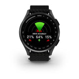Garmin Approach S50, Slate Aluminum Bezel with Black Nylon Band