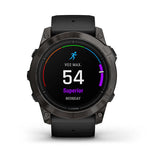 Garmin epix Pro (Gen 2), Sapphire Edition  51 mm, Carbon Gray DLC Titanium with Black Band