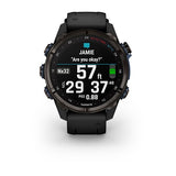 Garmin Descent Mk3i, 43 mm, Carbon Gray DLC Titanium with Black Silicone Band