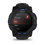 Garmin Instinct 3, 50 mm, AMOLED, Black with Black/Bolt Blue Band