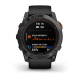 Garmin fenix 7X Pro, Solar Edition (No Wi, Fi), Slate Gray with Black Band (No Wi, Fi)