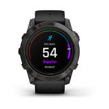 Garmin epix Pro (Gen 2), Sapphire Edition  51 mm, Carbon Gray DLC Titanium with Black Band