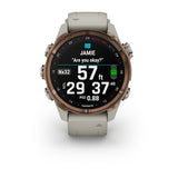 Garmin Descent Mk3i, 43 mm, Bronze PVD Titanium with French Gray Silicone Band