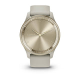 Garmin vívomove Trend, Cream Gold Stainless Steel Bezel with French Gray Case and Silicone Band