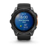 Garmin fenix 8, 51 mm, AMOLED, Slate Gray with Black Silicone Band