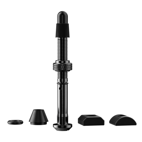 SRAM QUARQ TYREWIZ 2.0 VALVE STEM PACKS - LENGTH B (8.2-15.4MM) INCLUDING 2 VALVES, 2 O-RING SETS, 2 SETS OF SQUARE, O-RING AND ROUND RUBBER SEALS, 1 SEALANT SLEEVE)