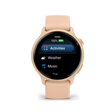 Garmin vívoactive 6 Metallic Pink Dawn with Pink Dawn Band