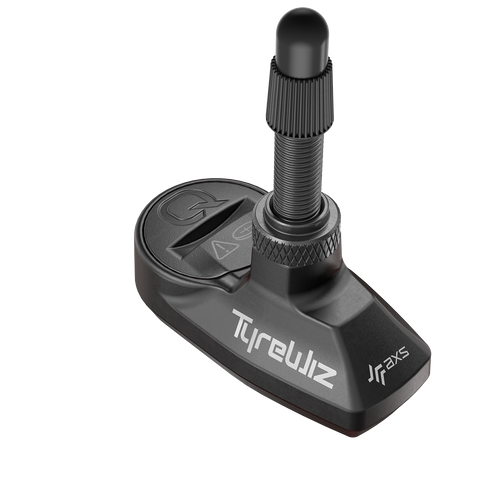 SRAM Quarq TyreWiz 2.0 Air Pressure Sensor for Presta Valve (included 2 sensors w/ batteries, 2 rubber bumpers and a rim depth guage) - Valves are not included