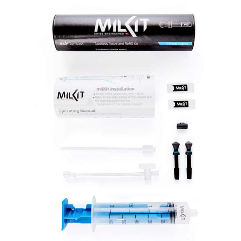 Milkit , Compact Kit, Presta, 35mm, Includes 2 valves