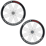 Campagnolo, Bora One 50 Disc Brake Bright Clincher, Wheel, Front and Rear, 700C / 622, Holes: 24, 12mm TA, F: 100, R: 142, Disc Center Lock, Campagnolo, Set
