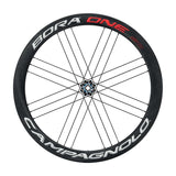 Campagnolo, Bora One 50 Disc Brake Bright Clincher, Wheel, Front and Rear, 700C / 622, Holes: 24, 12mm TA, F: 100, R: 142, Disc Center Lock, Campagnolo, Set