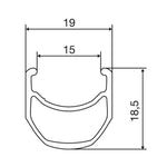Mavic, Open Pro, Rim, 700c, ISO 622, 36H, Double wall, Welded joint, Presta, Black