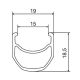 Mavic, Open Pro, Rim, 700c, ISO 622, 36H, Double wall, Welded joint, Presta, Black