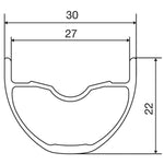 Mavic, EN 627, Rim, 27.5'', ISO 584, 32H, Double wall, Presta, Black