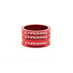 Chromag, Spacer Kit, Headset Spacer, 1-1/8'', Height: Set, Aluminum, Red, Kit