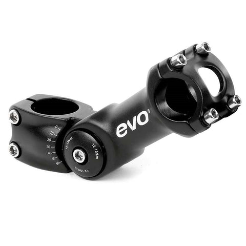 EVO, Compact, Stem, Diameter: 31.8mm, Length: 110mm, Steerer: 1-1/8'', Black