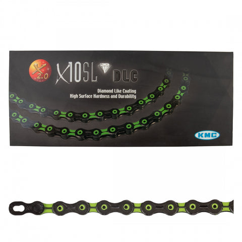 KMC, X10SL DLC, Chain, 10sp., 116 links, Green