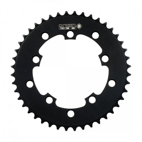 Chainring 10H Or8 44T 110/130 Blk 1/8