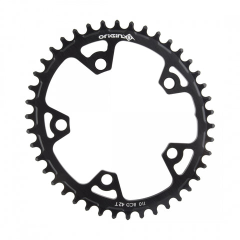 Chainring Or8 Holdfast Oval 110Mm 42T 10/11S 5B Bk
