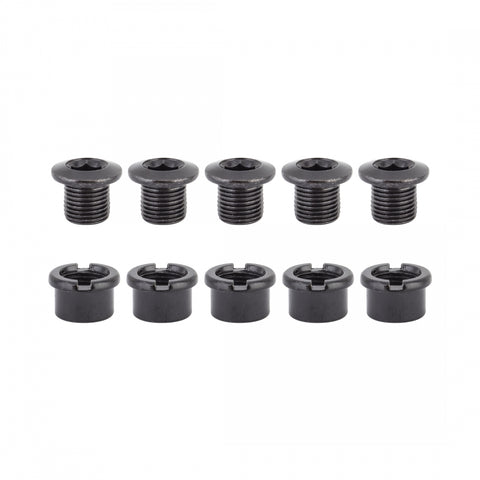 Chainring Bolt Set Or8 Thruster Road Single Stl Bk
