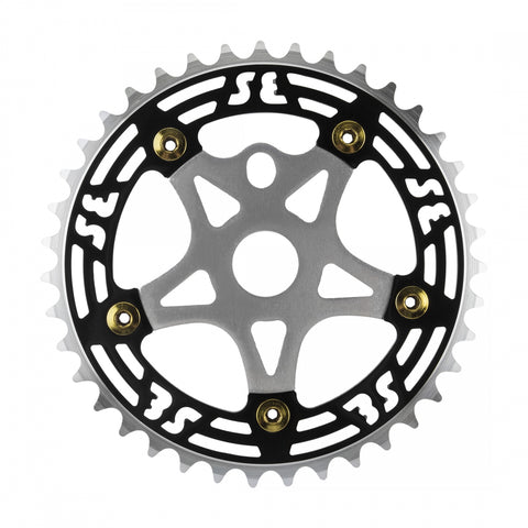 Chainring Se Bikes 1Pc 39T 1/8 Aly W/Spider Bk/Sl Cp