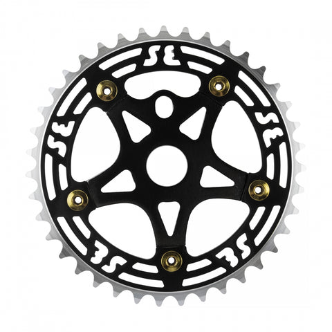 Chainring Se Bikes 1Pc 39T 1/8 Aly W/Spider Bk/Bk Cp