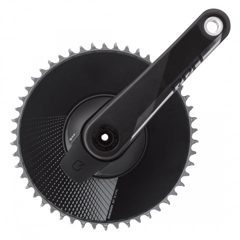 SRAM, Red 1 AXS Quarq, Power Meter Crankset, Speed: 12, Spindle: 28.99mm, BCD: Direct Mount, 50, DUB, 165mm, Black, Road