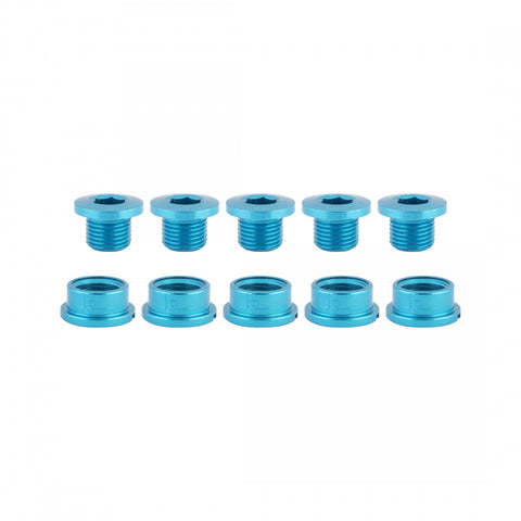 Chainring Bolt Set Or8 Single Aly Blu