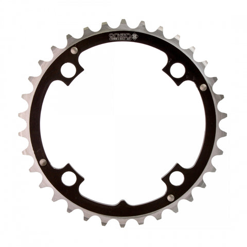 Chainring Or8 104Mm 34T Ramped 4B Bk/Sl
