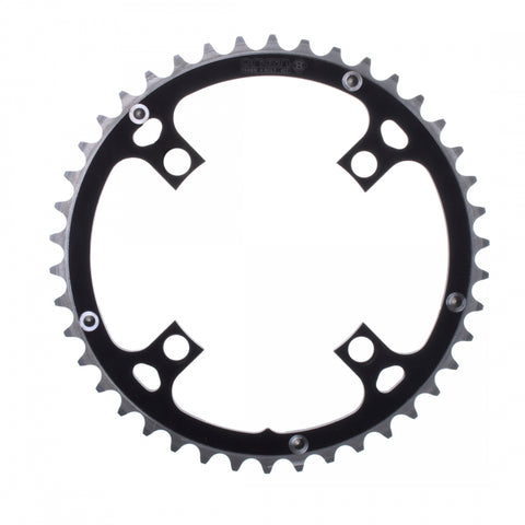 Chainring Or8 104Mm 46T Ramped 4B Bk/Sl