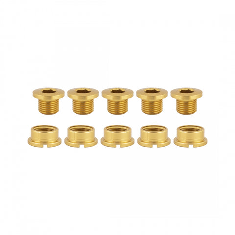 Chainring Bolt Set Or8 Single Aly Gld