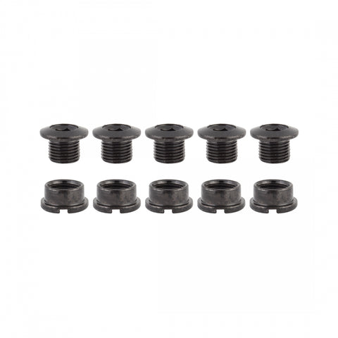 Chainring Bolt Set Or8 Single Stl Blk
