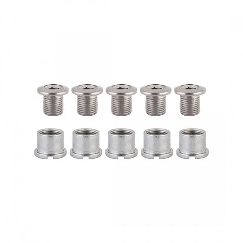 Chainring Bolt Set Or8 Dbl Stl Cp