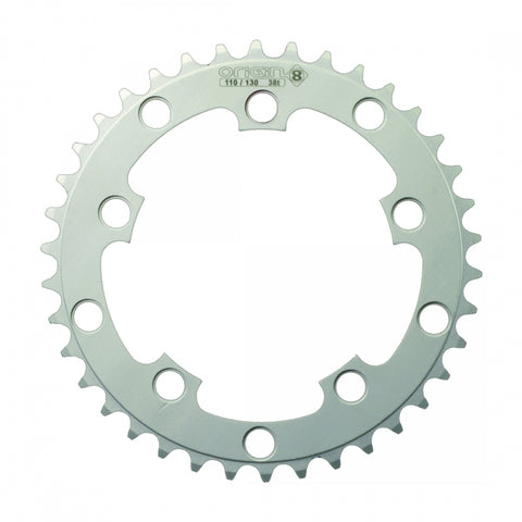 Chainring 10H Or8 38T 110/130 Sil 3/32