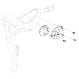 SRAM, 11.7018.050.000, Red eTap, Shifter Battery Hatch and Screws, Left