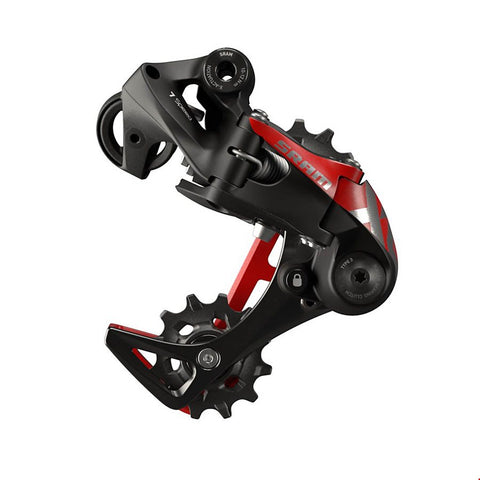SRAM, X01 DH, Rear Derailleur, Speed: 7, Cage: Short, Red