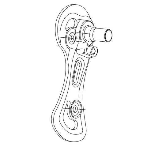 Campagnolo, RD-RE102M, Rear derailleur cage, Medium, For RE/CH