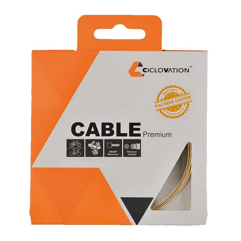 Ciclovation, Shift cable, Stainless steel, Polymer coated, 1.1mm x 2100mm
