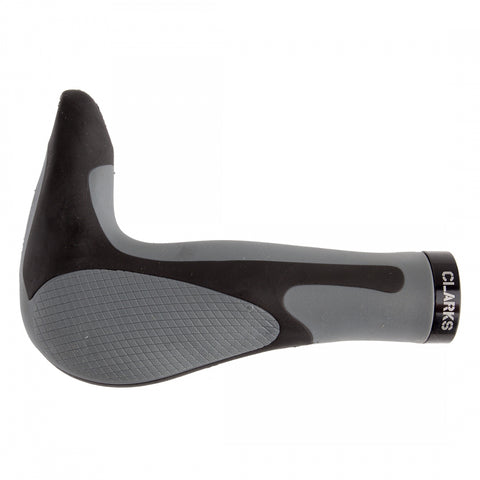 Grips Clk Lockon Ergo 205 W/Bar-Ends Bk/Gy