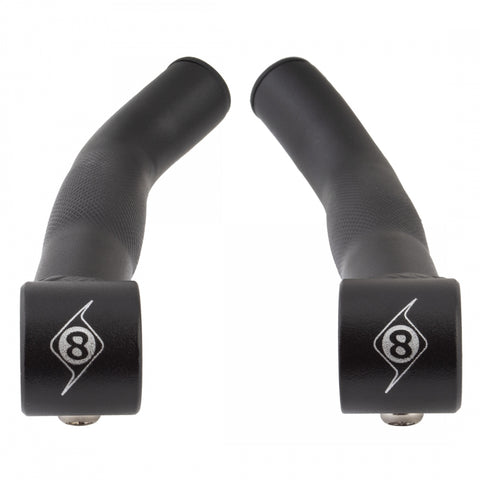 Hb End Or8 Bar Ends C-Lite Short Aly Bk