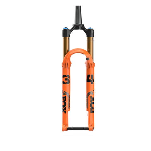 FOX 34 Step-Cast Factory Suspension Fork - 29", 100 mm, Kabolt 15 x 110mm, 44mm Offset, Shiny Orange, FIT4, Push Lock