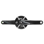 Quarq, DFour91, Power Meter Crankset, Spindle: 24/22mm, BCD: 110, GXP, 165mm, Black, Road