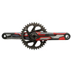Truvativ, Descendant CoLab DH DUB, Crankset, Spindle: 28.99mm, 32, DUB, 165mm, Red, Boost