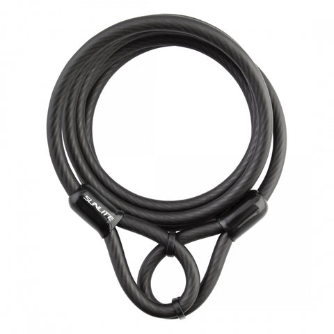 Lock Sunlt Cbl 8Mmx6F Only Coil Blk
