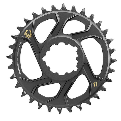 SRAM, X-SYNC 2 SL 6mm, Chainring, Teeth: 36, Speed: 11/12, BCD: Direct Mount, Single, Aluminum, Gold